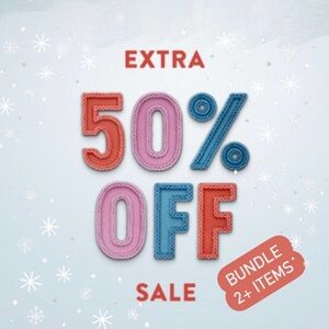 50% OFF!! Discount when you like or bundle two or more items. 50% OFF!!